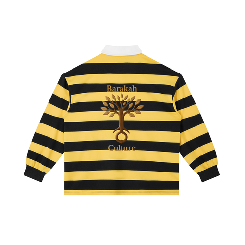 Color Block Stripe Polo Shirt